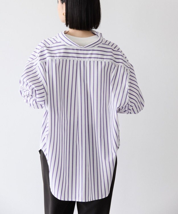 AMERICAN HOLIC イージーケアブロードシャツ Stripe