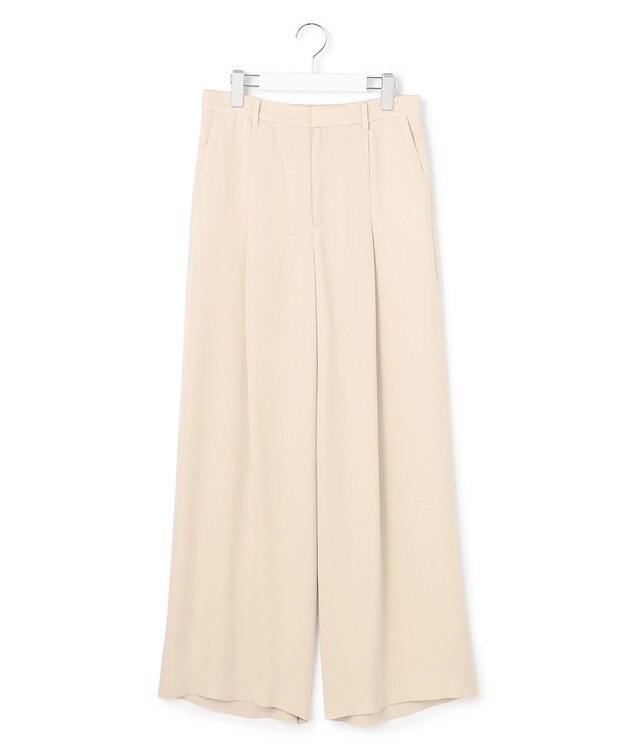 ICB L 【WEB＆一部店舗限定】BrightCupraSatin ワイドパンツ ベージュ