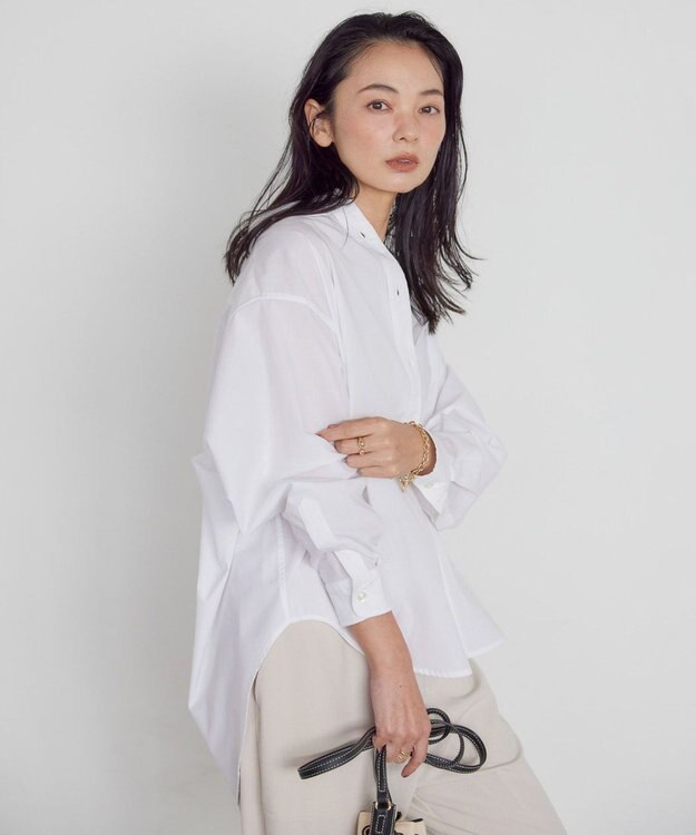 AMERICAN HOLIC イージーケアブロードシャツ Off White