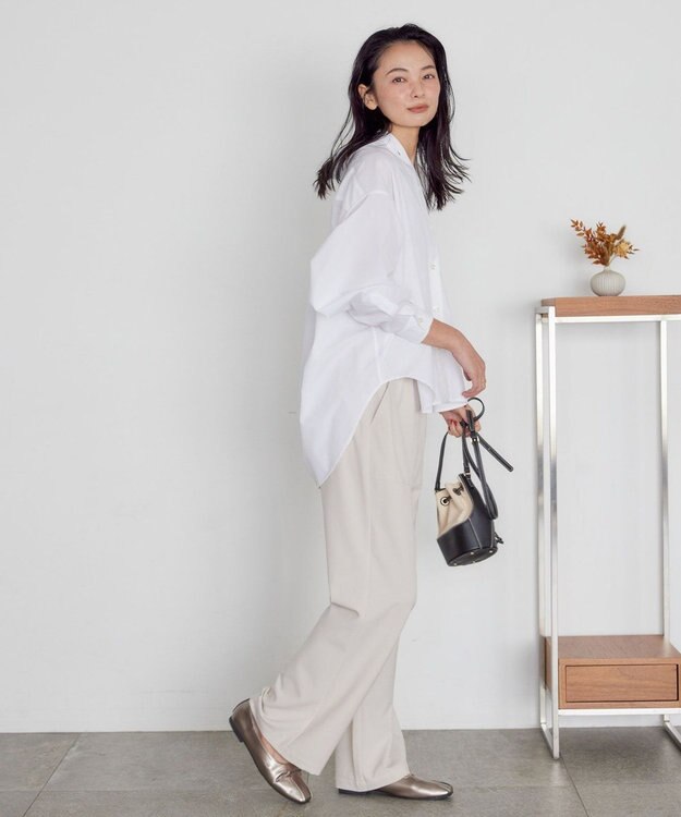 AMERICAN HOLIC イージーケアブロードシャツ Off White