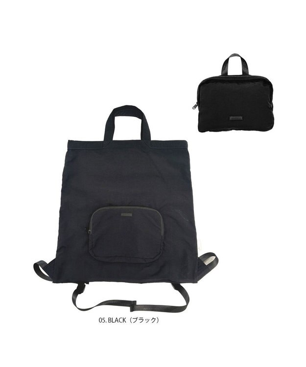 ROOTOTE 1065【パッカブル】LT.セオルー.メッケル.ルミエ-A 05：ブラック