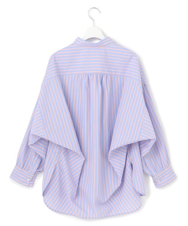 J.PRESS YORK STREET 【WOMEN】コットンタイプライター ドレープシャツ サックスブルー系2