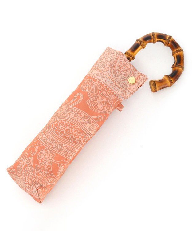 槇田商店 Kirie ペイズリー ビンテージアプリコット 折りたたみ傘 オレンジ