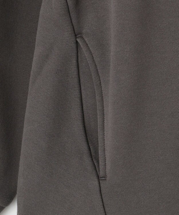 自由区 【洗える】4段裏毛起毛 パーカー グレー系