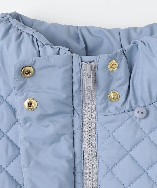 組曲 KIDS 【150-170㎝】キルティング 中綿コート マローブルー系