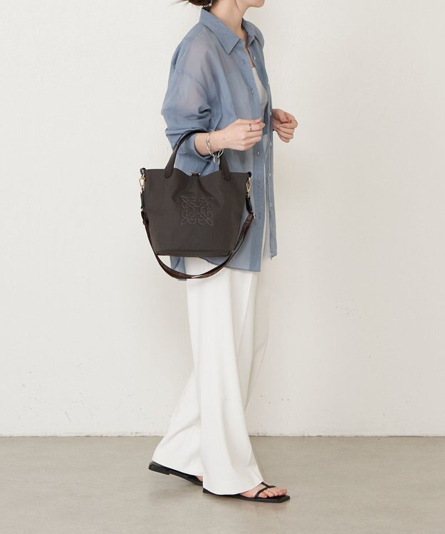 russet コーデュラナイロン2WAYミニトートバッグ(CE-1673-WEB) D.Brown