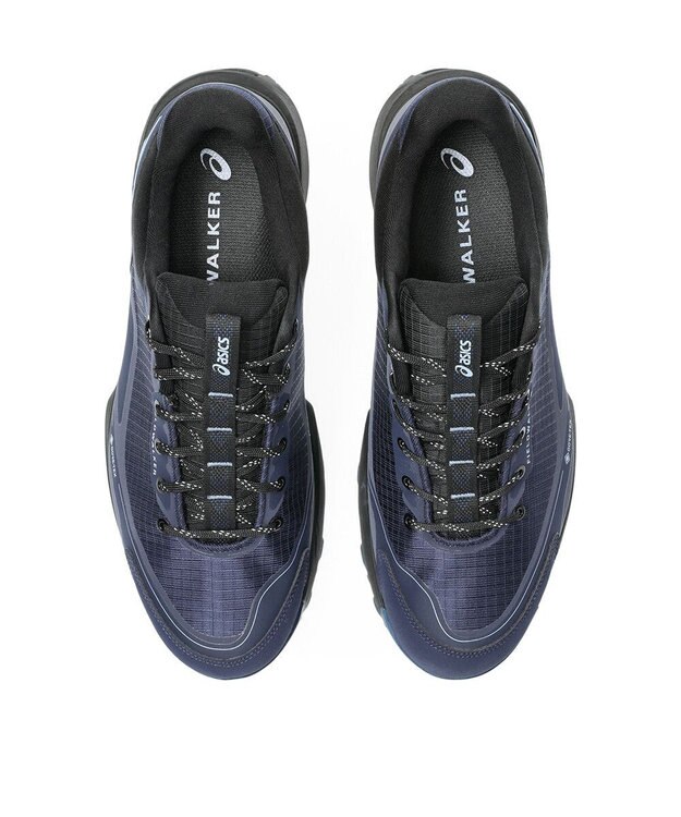 ASICS WALKING フィールドウォーカー GORE-TEX防水 3E相当 ネイビーブルー×ライトブルー