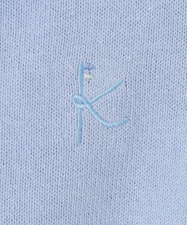 組曲 KIDS 【150-160㎝】リボンカラー カーディガン サックスブルー系