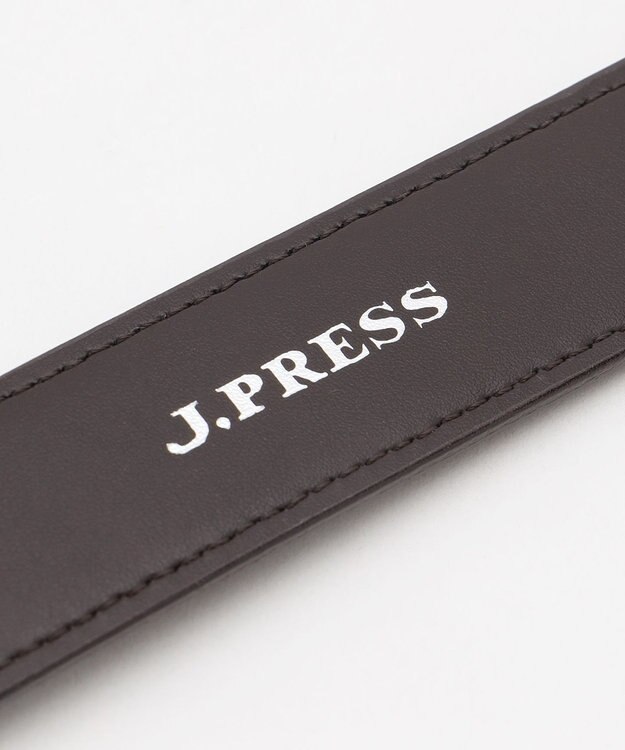 J.PRESS MEN 【定番】シボレザー ベルト ダークブラウン系