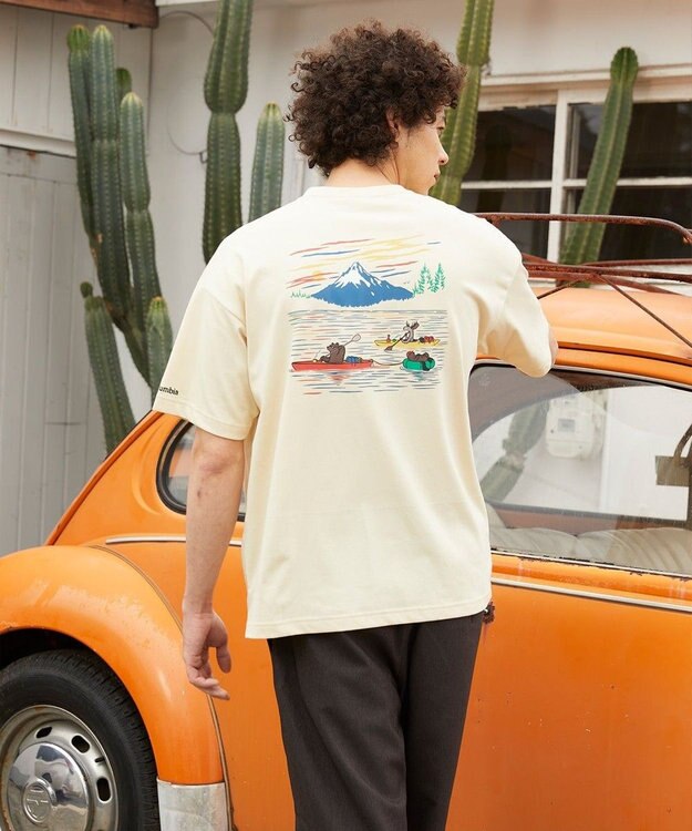 Columbia Columbia/ レイクトゥアベニューグラフィックショートスリーブTシャツ /コロンビア Glove Yellow River