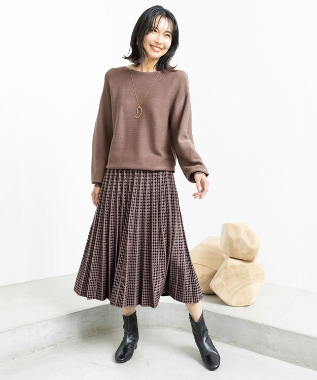 ANY 【LLサイズ有り】ソフトタッチローヒールブーツ ブラック