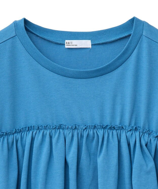 CRAFT STANDARD BOUTIQUE 接触冷感/ドロストフリルカットソープルオーバー Blue