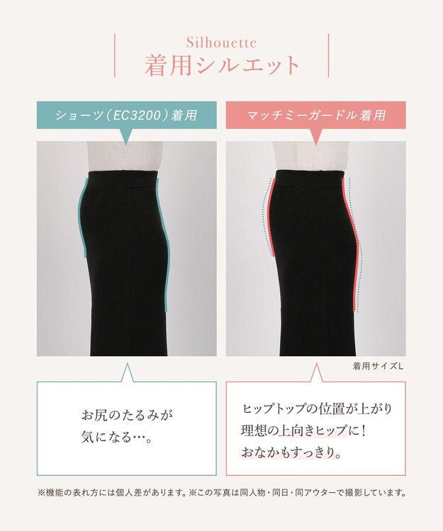 Wing 【マッチミーガードル】 ヒップアップ 快適なはきごこち ショート丈 KQ2520 ウイング／ワコール バイオレット