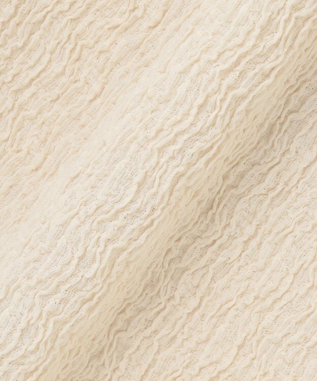 uncrave 【洗濯機洗い可】シャーリングレース スカート（uncrave WHITE） エクリュ