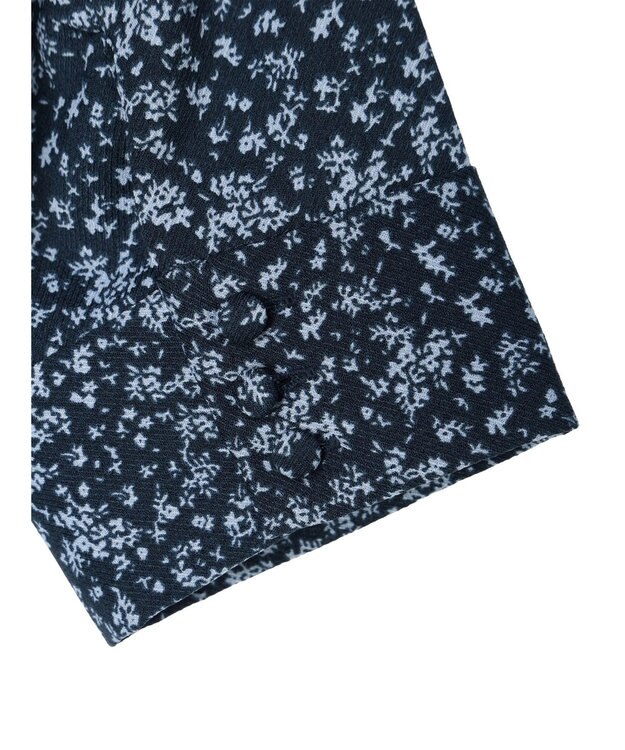 earth music&ecology 小花柄Ｖネックワンピース Navy