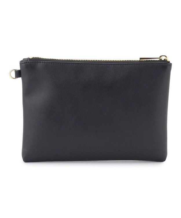 23区 【先行予約】メッシュコンビ ポーチ付き トートバッグ ベージュ×ブラック