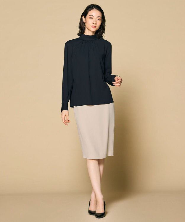 BEIGE， 【洗える】CINDY / タイトスカート Sand × Black