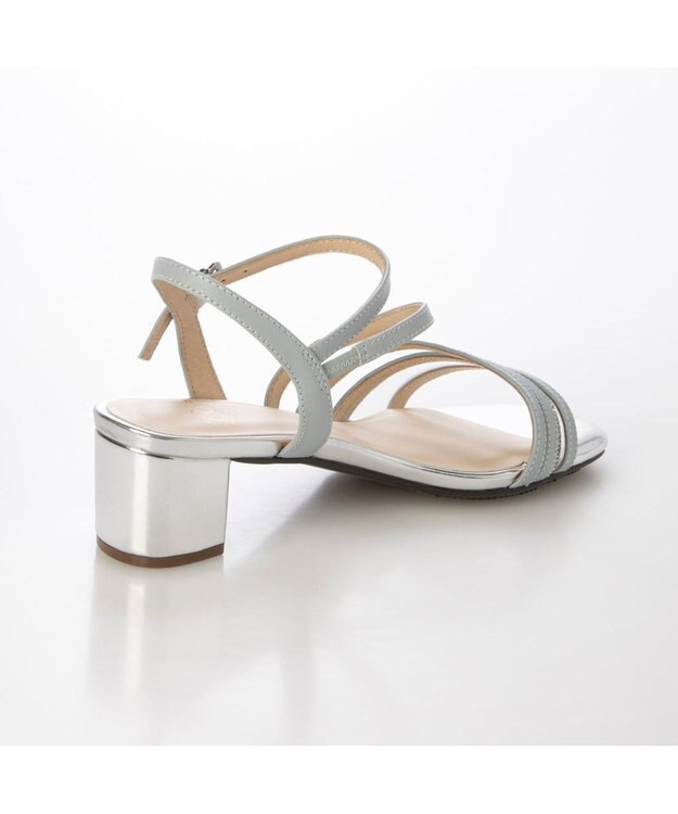 Riz raffinee <Riz raffinee>ラインストーン付きチュールストラップサンダル ライトブルー