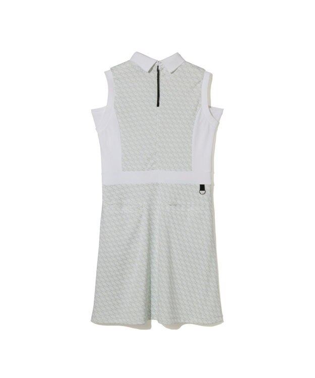 ZERO HALLIBURTON モノグラム柄ノースリーブワンピース ZHG-W6S7b 85221 ホワイト
