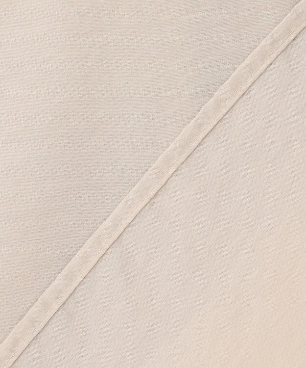 J.PRESS LADIES 【洗える】シアーブライトローン バンドカラー ブラウス ベージュ系