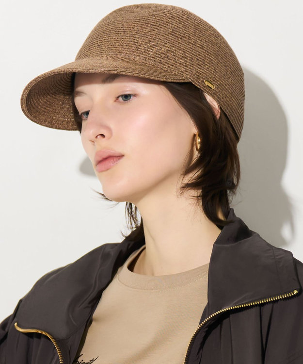 23区 ペーパーブレード キャップ ダークブラウン系