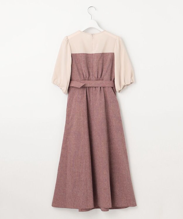 Feroux ドッキング風ワンピース ピンク系