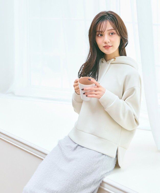 Feroux シャギーナロー スカート ライトグレー系