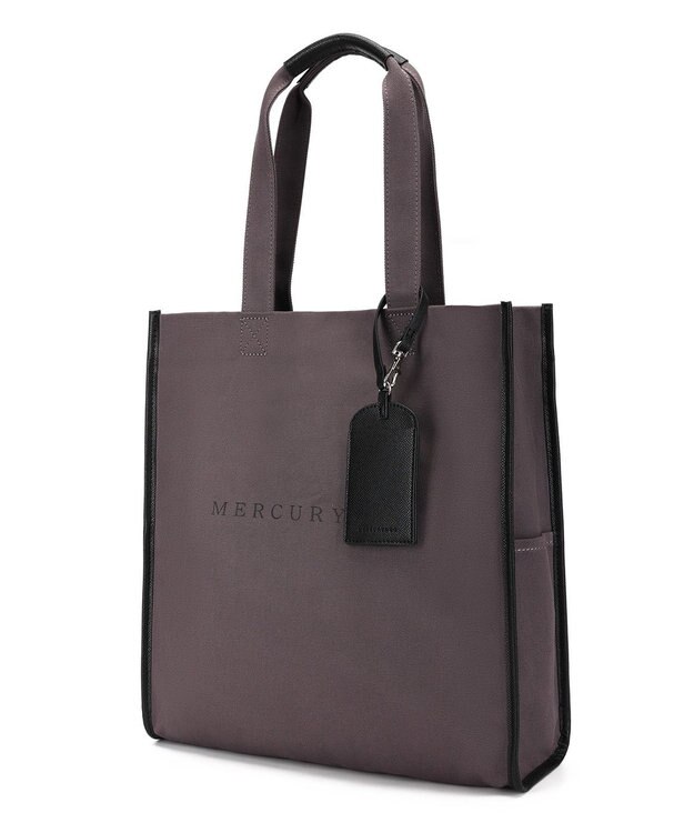 style code 【MERCURYDUO/マーキュリーデュオ】カードケース付　キャンバストートバッグ 推し活バッグ パープル