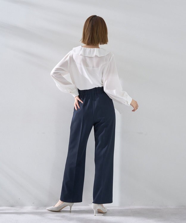 YECCA VECCA ラッフルブラウス White