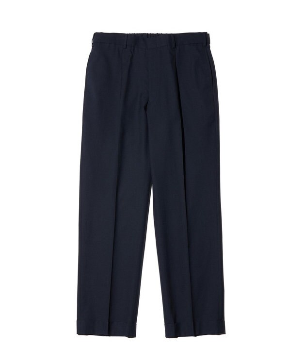 J.PRESS MEN 【J.PRESS ORIGINALS】Magic Cuba Wool Cotton Hopsack Spindle Piped stem１tuck / Made in Japan ネイビー系