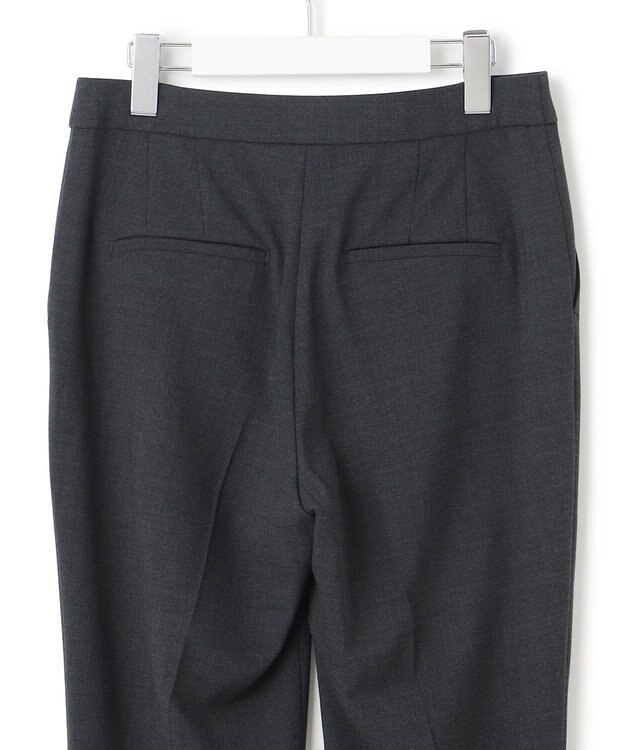 ICB L 【UVカット・洗える】ウール2WAYストレッチ スティックパンツ チャコール