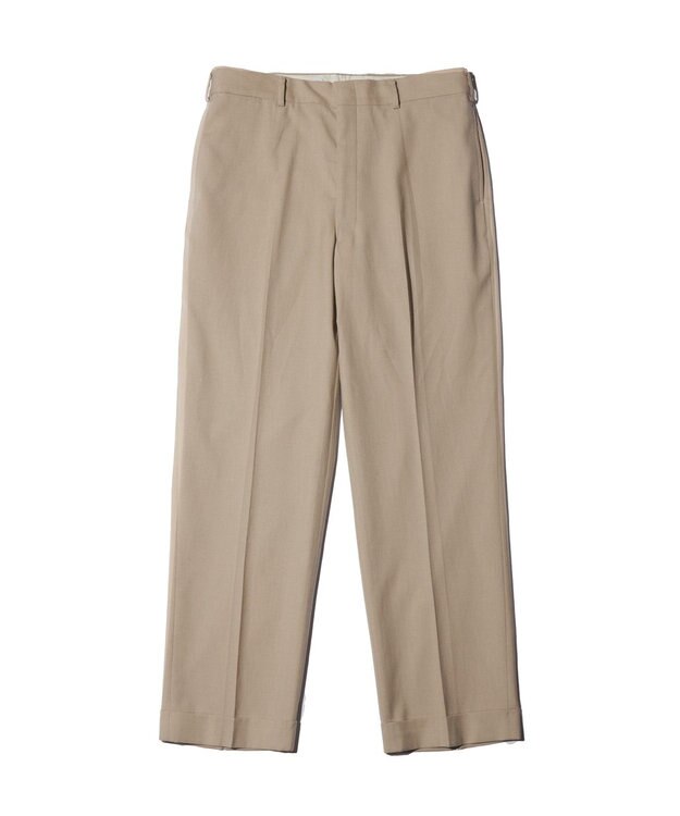 J.PRESS MEN 【J.PRESS ORIGINALS】Magic Cuba Wool Cotton Hopsack Spindle Piped stem１tuck / Made in Japan ベージュ系