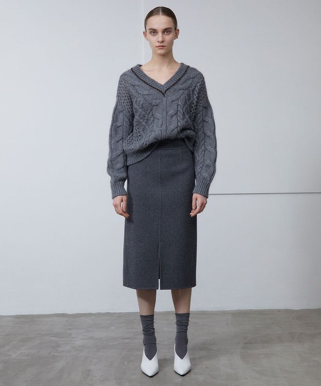 BEIGE， 【CLUEL12月号掲載】NESLE / ニット M Gray x Cafe Noir