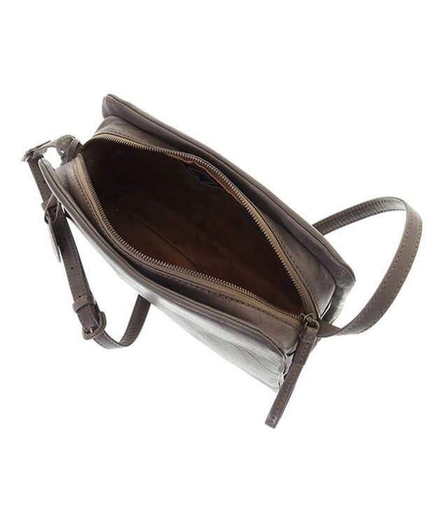 genten ゴートベーシック スクエアショルダーバッグ グレー