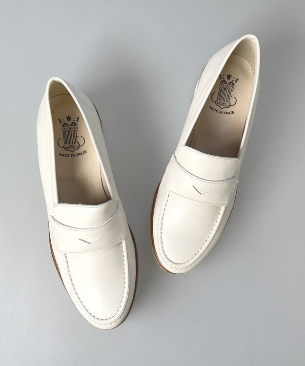 BONTRE 【BONTRE/ボントレ】ジュート厚底コインローファー アイボリー