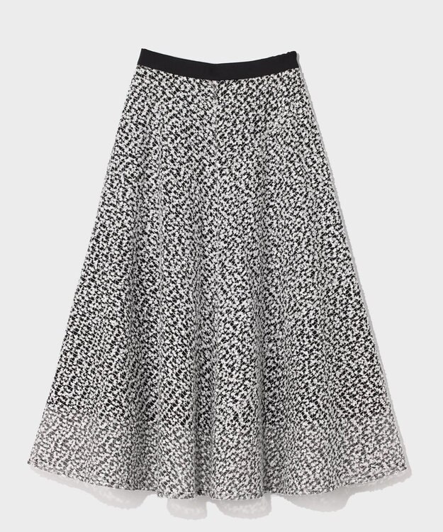 GRACE CONTINENTAL フェザーembドレス ホワイト