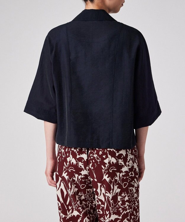 Paul Smith オープンカラー シアーシャツ ネイビー