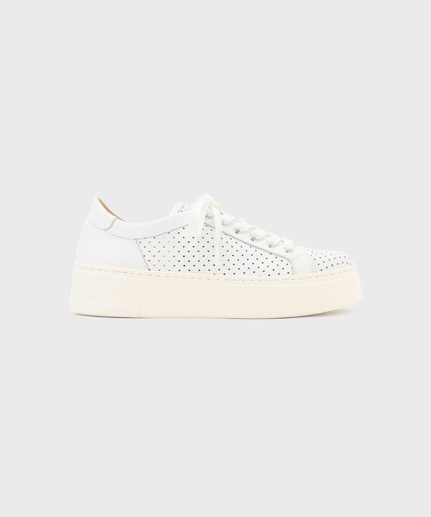 GRACE CONTINENTAL LUCA GROSSI パンチングスニーカー ホワイト