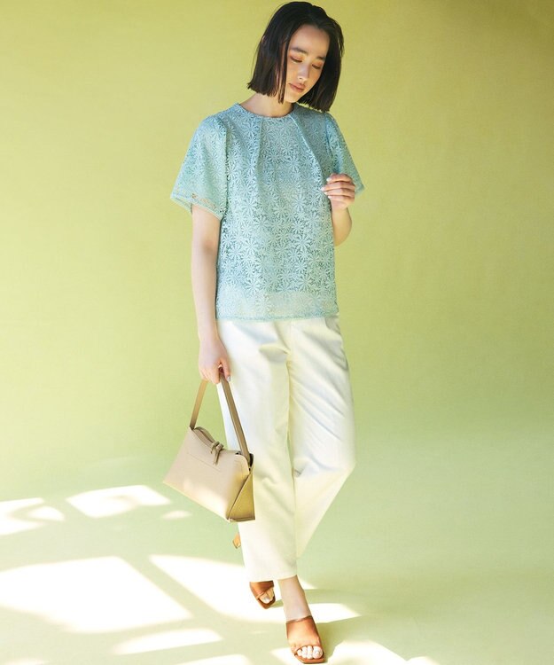 組曲 L チノライク パンツ アイボリー系