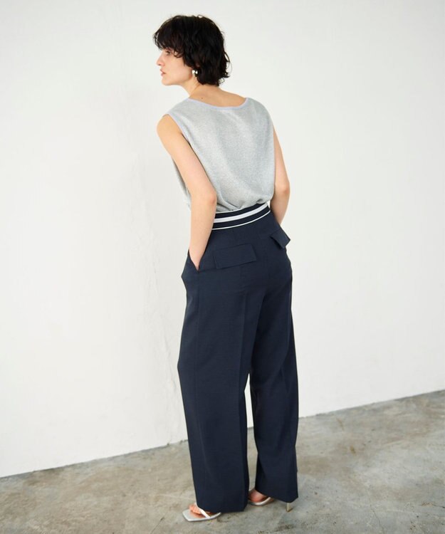 GRACE CONTINENTAL ラメカットトップ シルバー