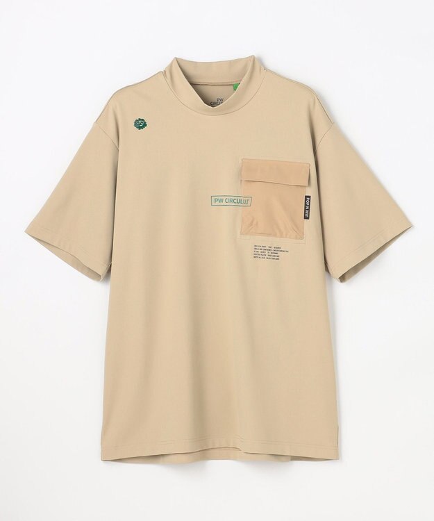 PW CIRCULUS 【MEN】ポケットモックネック ゴルフ ベージュ系