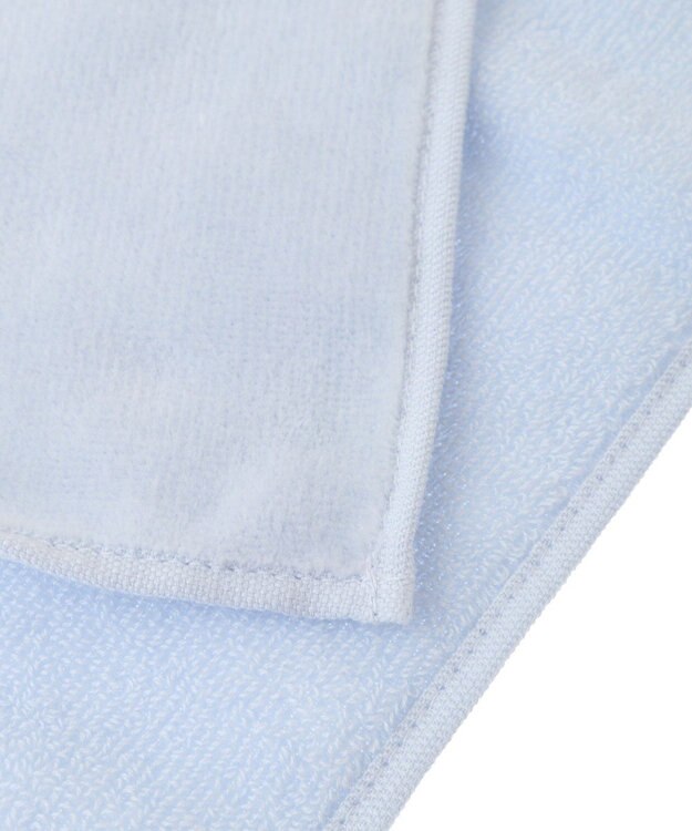 Maison de FLEUR ローズ刺繍タオルハンカチ Blue