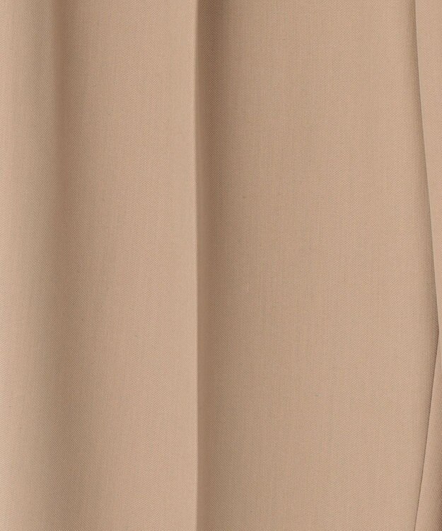 自由区 【洗える】オックスストレッチテーパード パンツ ベージュ