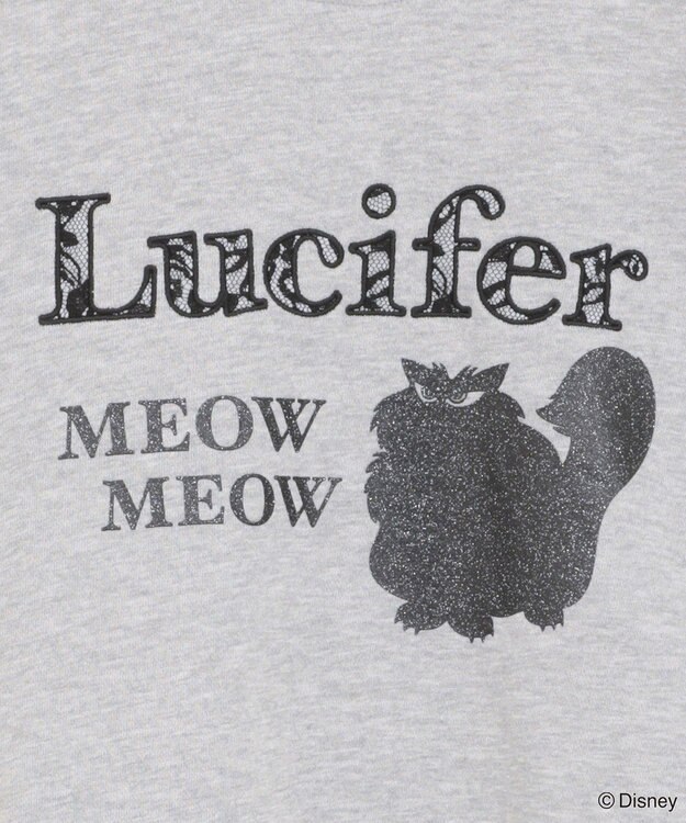 Green Parks Lucifer/ルシファー/レース英字ロゴスウェット Gray Mixture