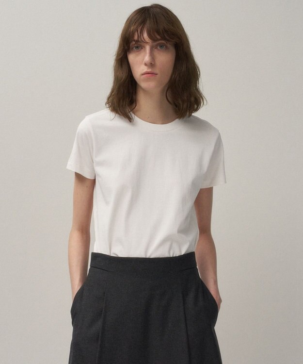 ATON DRY COTTON JERSEY | コンパクトＴシャツ WHITE