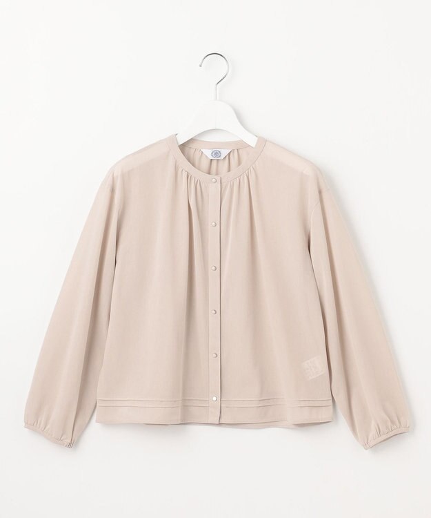 J.PRESS LADIES L 【洗える】シアー カーディガン ベージュ系