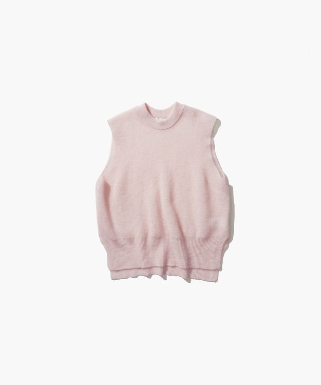 ATON SUPER KID MOHAIR | クルーネックベスト PINK