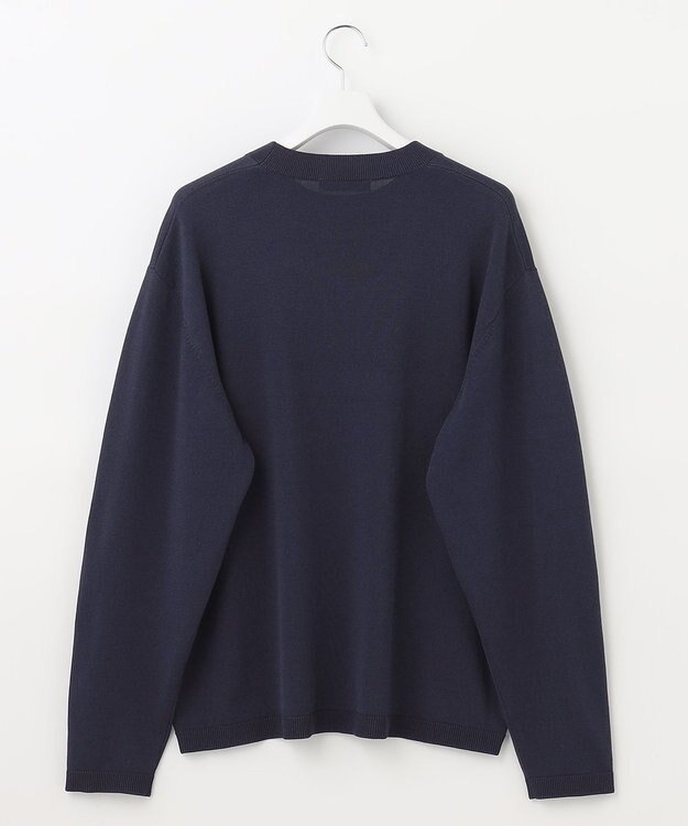 UNFILO MENS 【接触冷感】イージーケア ニットロングTEE [23年春夏商品] ネイビー