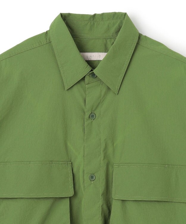 UNFILO MENS Light Move ポケットシャツ [24年春夏商品] ライトグリーン