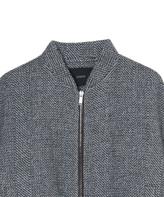 JOSEPH リニアダブルフェイスウールジャケット Ivory/Smoke